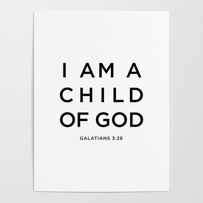 i am a child of god verse galatians