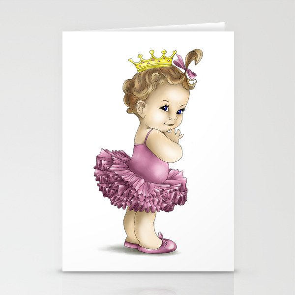 Baby princess ballerina Stationery Cards