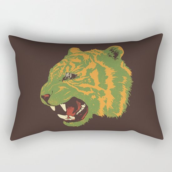 Eye Of The Tiger Rectangular Pillow