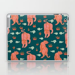 Bengal tigers Laptop & iPad Skin | Japanese, Buddhism, Asia, Tigers, Bengal, Curated, Tiger, Nature, Green, Tibetan 