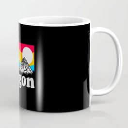 Oregon Pride Bigfoot Mountains Vintage Mug