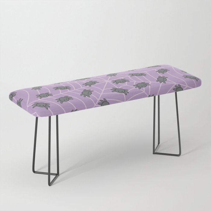 Pastel goth kawaii spiders purple Bench
