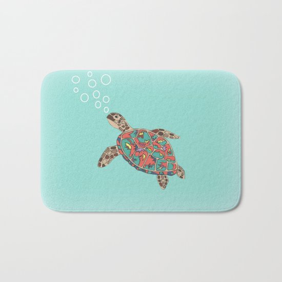 Cute Turtle Bath Mat