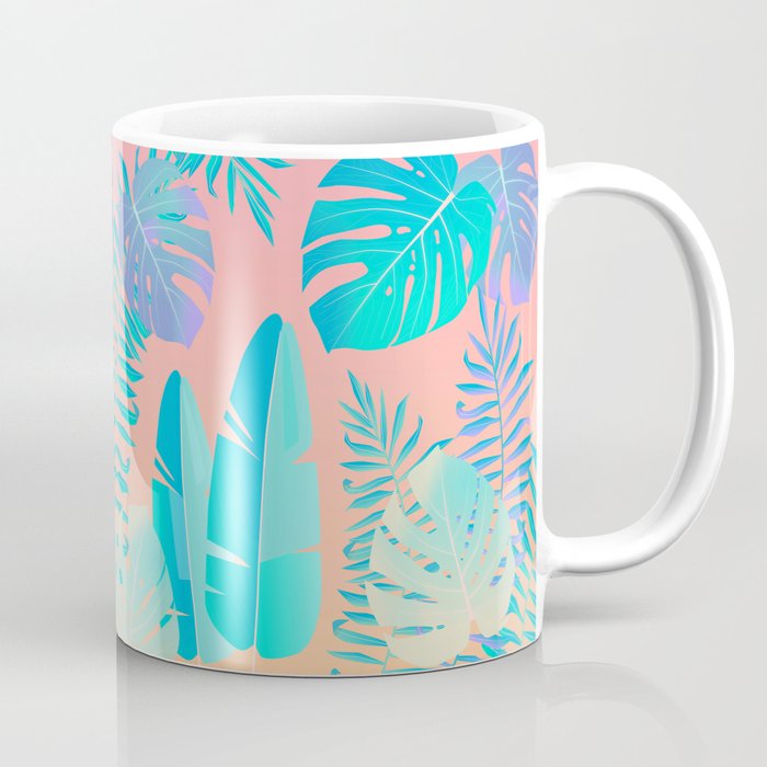 Tropics ( monstera and banana leaf pattern ) Coffee Mug