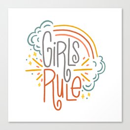 Girls Rule Canvas Print