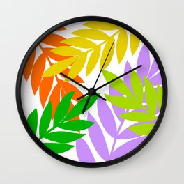 Abstract Floral 4 Wall Clock