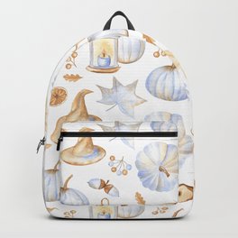 Halloween Objects Seamless Pattern Backpack