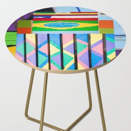 Mix of flags and colours  Side Table