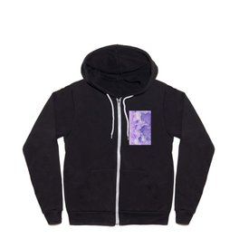 Touching Lavender Violet Watercolor Abstract #1 #painting #decor #art #society6 Zip Hoodie