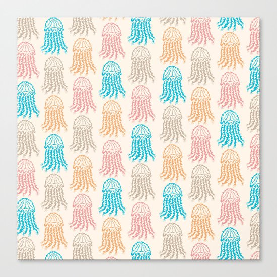 Pastel Marine Pattern 02 Canvas Print