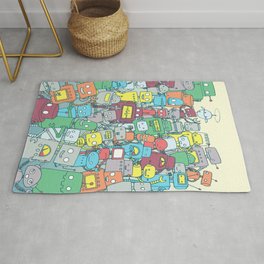 Robot Party Rug