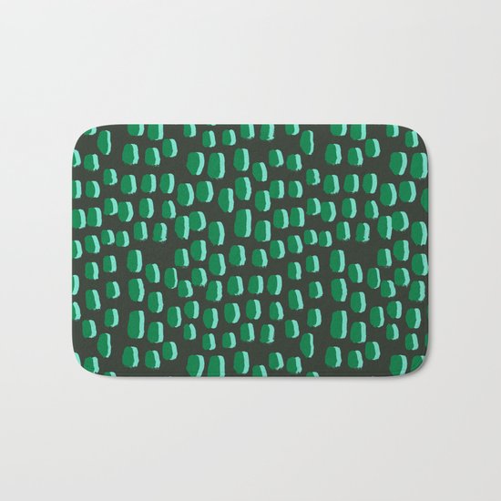 Abstract pattern dots minimal modern home decor minimalist design for dorm college office Bath Mat