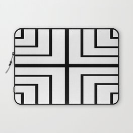 Square - Black and White Laptop Sleeve