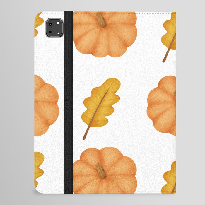 Watercolor Pumpkin Pattern iPad Folio Case
