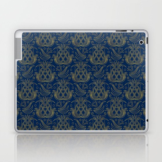 Luxe Pineapple // Navy Blue Laptop & iPad Skin