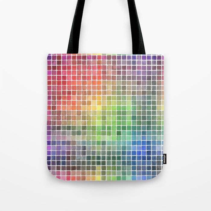 Watercolor Color Chart Tote Bag