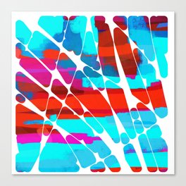 Fun colorful shapes Canvas Print