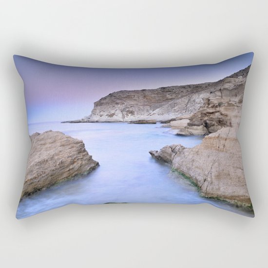 "Blue Volcano" Rectangular Pillow