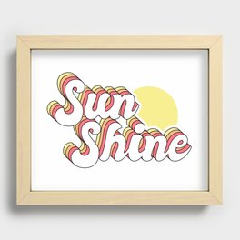 Sunshine Recessed Framed Print