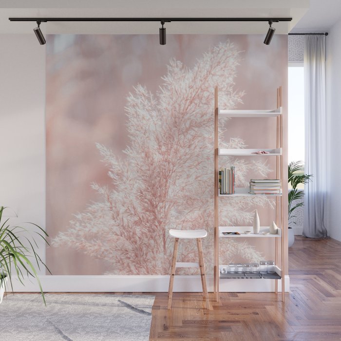 Fluffy Pink Grass | Reeds | At the Beach | Landscape Photography | Nature Wall Mural