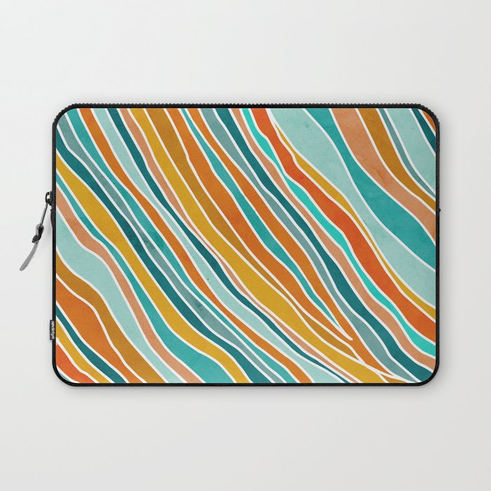 Colorful Summer Stripes Laptop Sleeve