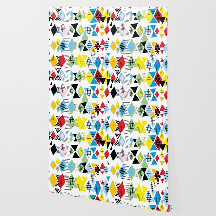 Geometric Elements Memphis Postmodern Retro Style 80 90s
