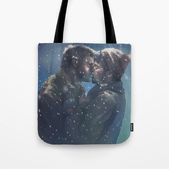 Winter Destiel Tote Bag