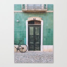 The Green House | Doors of Portugal | Travel print Canvas Print