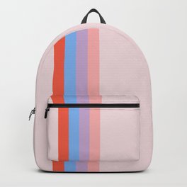 4 stripes_magnified pastels vertical Backpack | Mostpopular, Stripe, Bestselling, Aesthetic, Pastels, Striped, Pink, Palette, Soft, Graphicdesign 