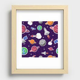 space Recessed Framed Print