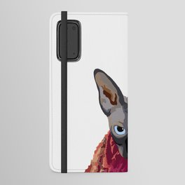 Dante the Sphynx Cat Android Wallet Case