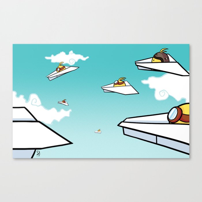Kinpi Airborne! Canvas Print