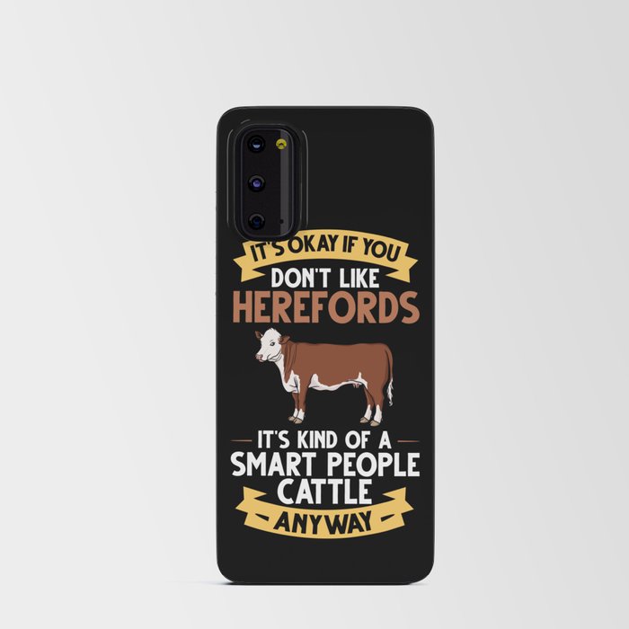 Hereford Cow Cattle Bull Beef Farm Android Card Case