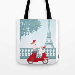 Shopping in Paris Tote Bag