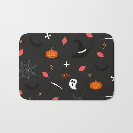 Halloween Pattern Bath Mat