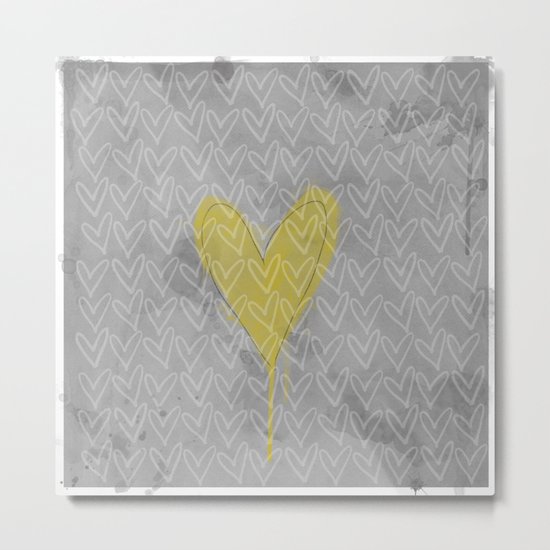 HappyHeart Metal Print