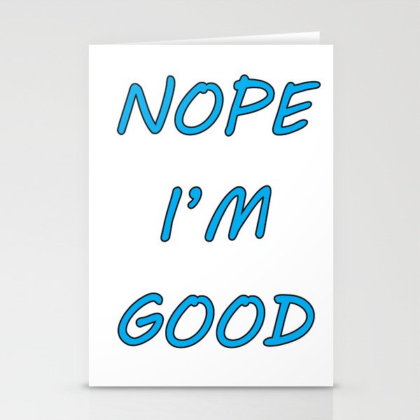 NOPE Stationery Cards