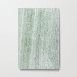 Green Marble Metal Print