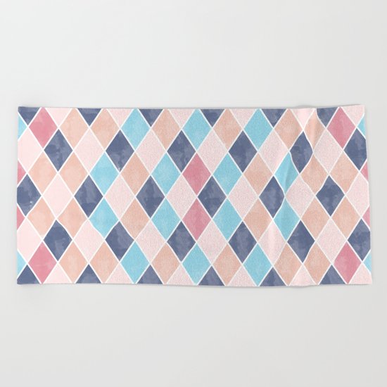 Lovely geometric Pattern VI Beach Towel