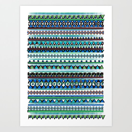 Dark Bandana Art Print