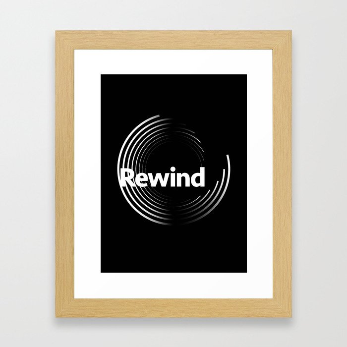 Rewind Framed Art Print