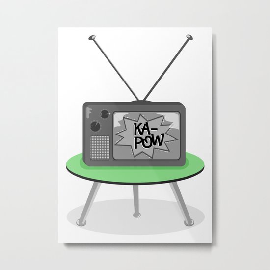 Kapow TV Metal Print