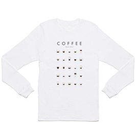 Espresso Coffe Classics Recipes Long Sleeve T-shirt