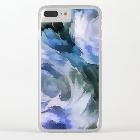 Blue rose. Clear iPhone Case