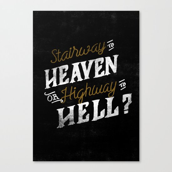 Highway to Heaven? Canvas Print