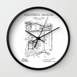 Vintage Anesthesia Gas Machine Wall Clock