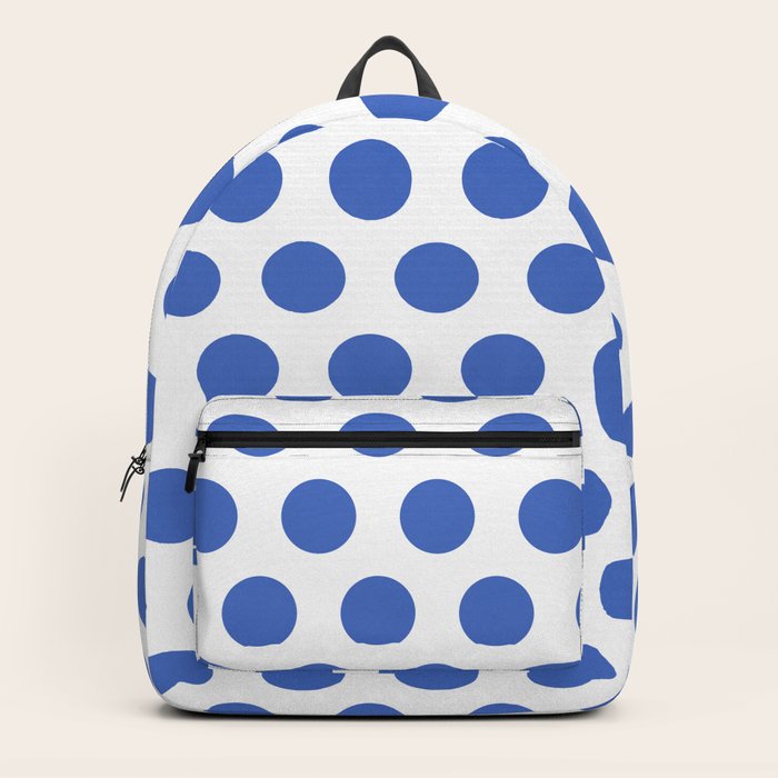 【Anyone more】Guwon Dot Polka Dot Mini Canvas Backpack Canvas Polka dot Backpack/Rucksack School bag College