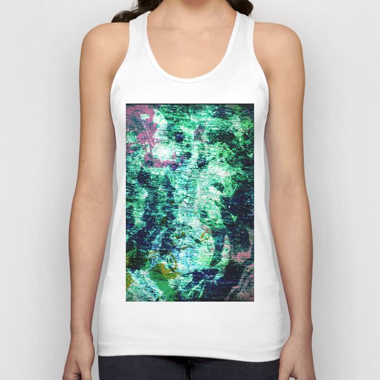 Face in Wood Abstract two Unisex Tank Top