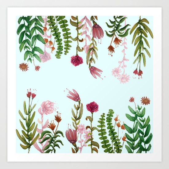 green cold garden!!!! Art Print