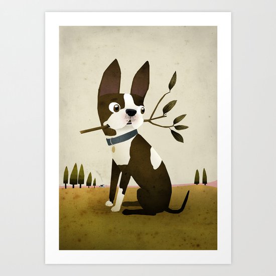 Boston Terrier Art Print